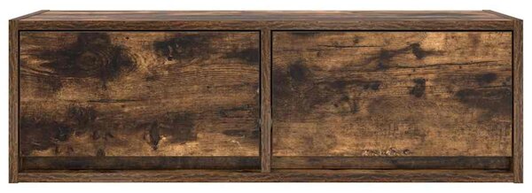 Füstös tölgy színű szerelt fa TV-szekrény 80x31x25,5 cm