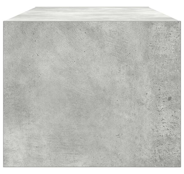 Betonszürke szerelt fa TV-szekrény 80x31x25,5 cm