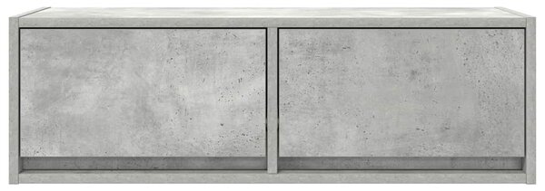 Betonszürke szerelt fa TV-szekrény 80x31x25,5 cm