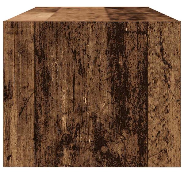 2 db antik fa szerelt fa fali TV-szekrény 80x31x25,5 cm