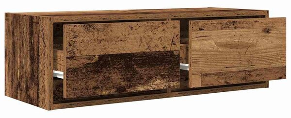 Antik fa színű szerelt fa TV-szekrény 80x31x25,5 cm