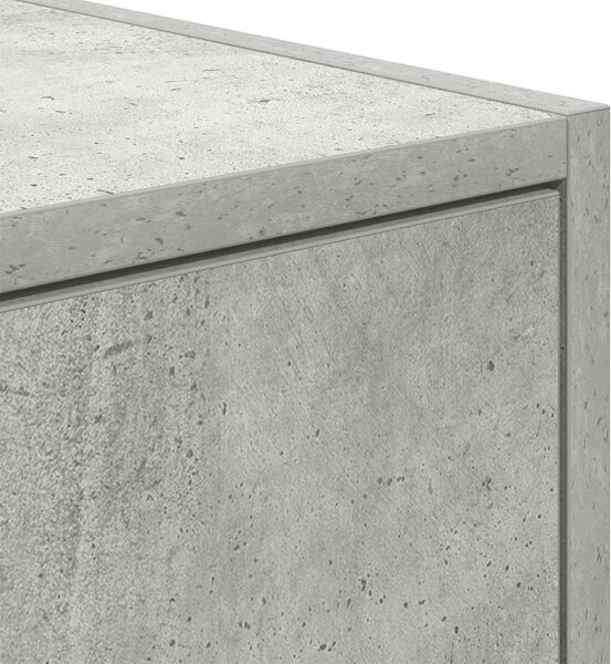 Betonszürke szerelt fa TV-szekrény 80x31x25,5 cm