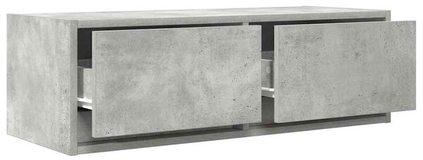 Betonszürke szerelt fa TV-szekrény 80x31x25,5 cm