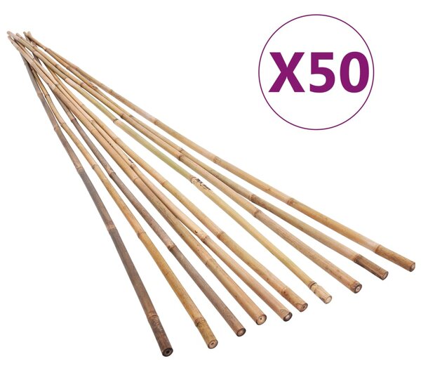 VidaXL 50 db kerti bambuszkaró 150 cm
