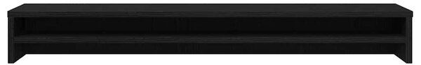 Fekete tölgyfa monitorállvány 100 x 24 x 13 cm