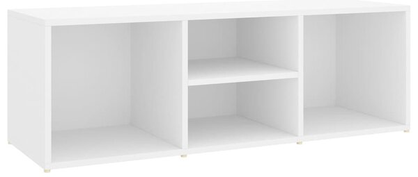 Fehér szerelt fa cipőtároló pad 105 x 35 x 35 cm