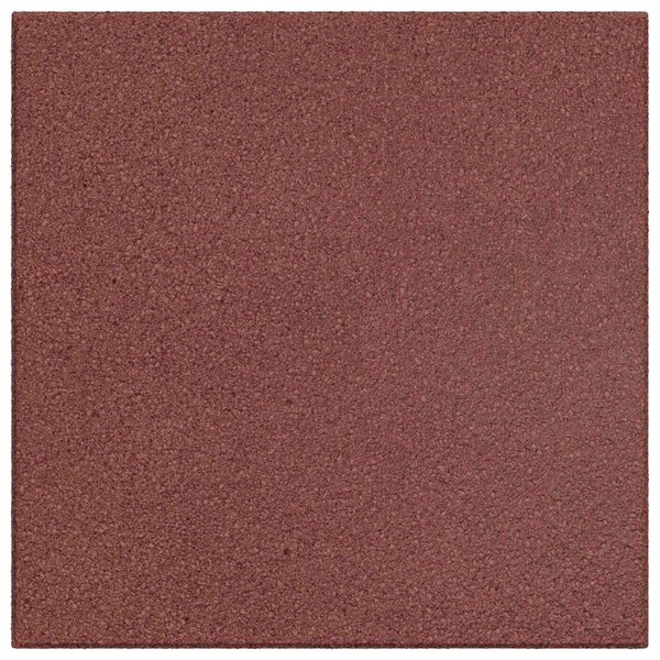 VidaXL Esés elleni védelmi csempék 6 pcs Piros 50 x 50 cm Gumi