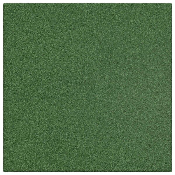 VidaXL Esés elleni védelmi csempék 6 pcs Zöld 50 x 50 cm Gumi