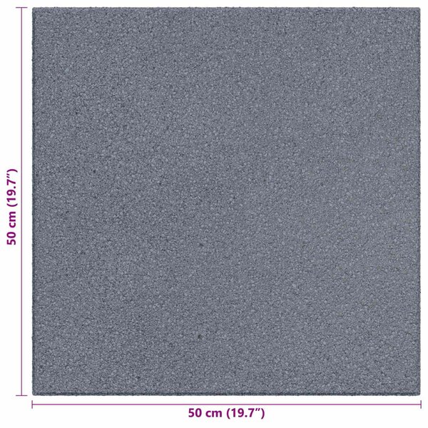 VidaXL Esés elleni védelmi csempék 6 pcs Szürke 50 x 50 cm Gumi