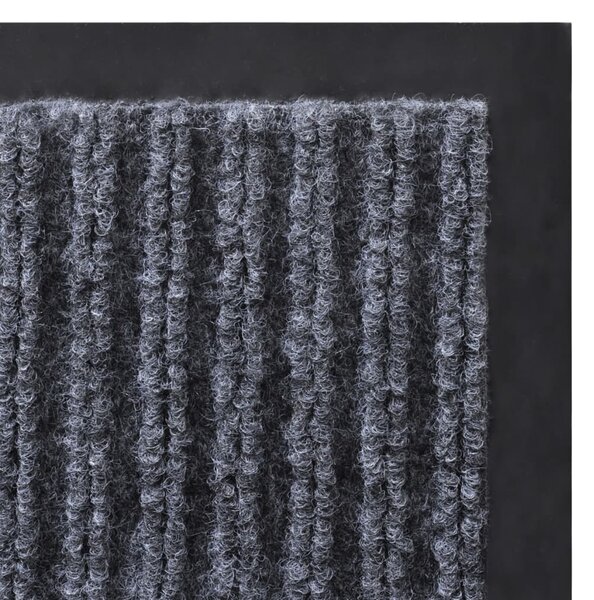 Szürke PVC lábtörlő 90 x 60 cm