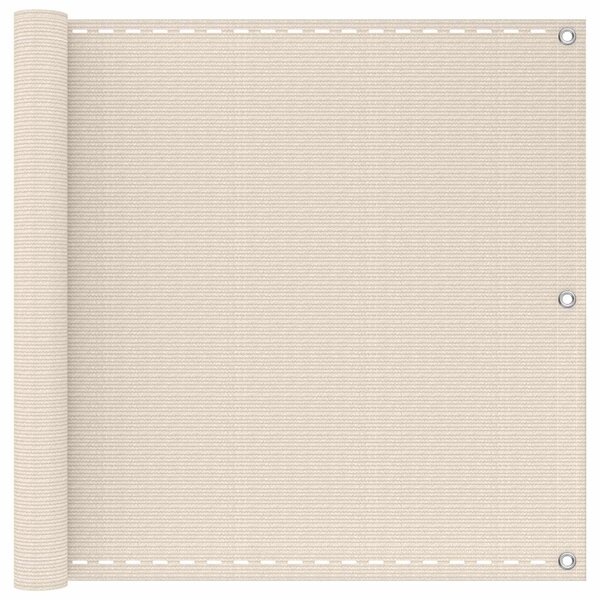 Erkély Szúnyogháló Krémszínű 75 x 700 cm HDPE és Alumínium