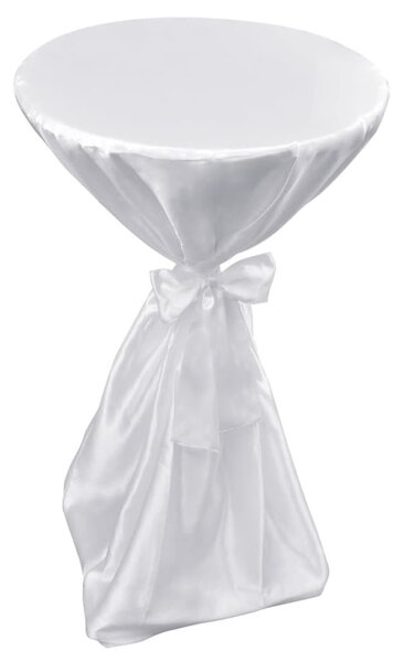 Asztal Borító Fehér 60 cm Szalaggal 2 db