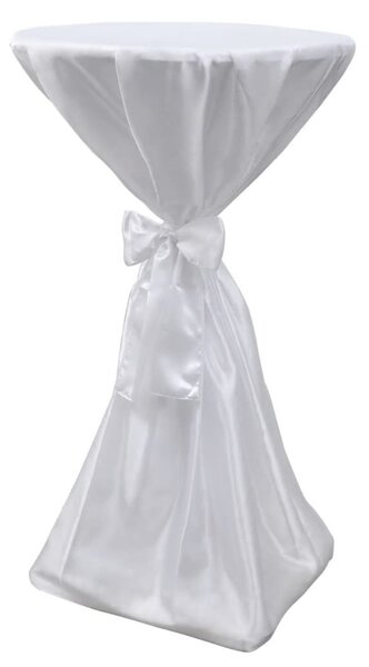 Asztal Borító Fehér 60 cm Szalaggal 2 db