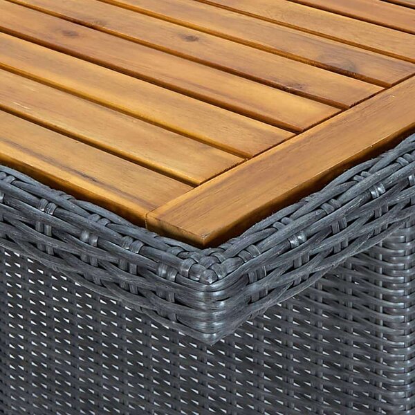 VidaXL Kültéri Étkezőgarnitúra - Polyrattan - 7 részes