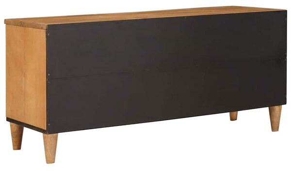 TV szekrény fiókkal polcokkal 100 x 33 x 46 cm Tömör Mangófát