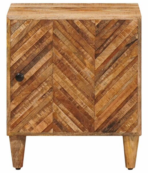 VidaXL Éjjeli asztal Barna 40 x 33,5 x 46 cm Tömör Mangófát