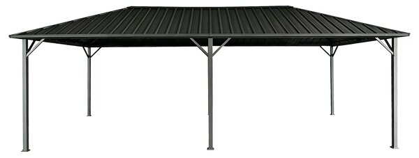 Itaka 3x6 kerti pavilon szúnyoghálóval antracit Garden Point