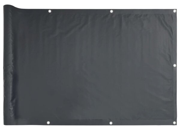 75x400 cm antracit Oxford szövetű erkély ablak sötétítő