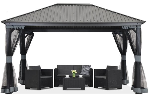 Fém pavilon Sardinia Premium 3x6 Garden Point antracit