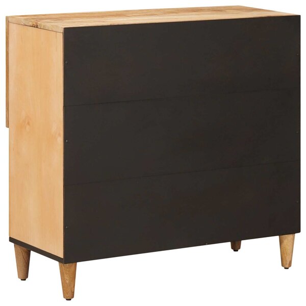 Tároló szekrények Barna 80 x 33,5 x 75 cm Tömör Mangófát