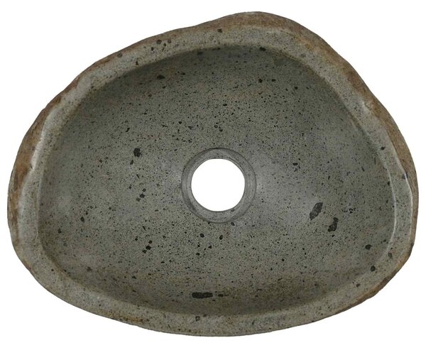 Folyóköves mosdó Világosszürke (30-37) x (25-30) x 12 cm