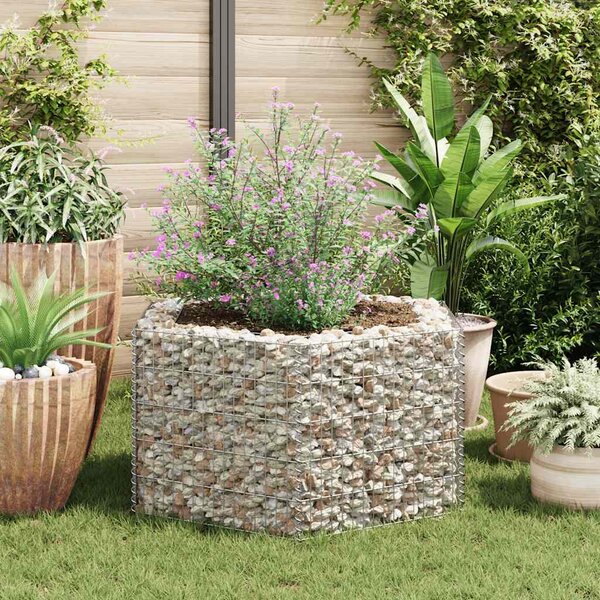 Hatszögletű gabion magaságyás 100 x 90 x 50 cm