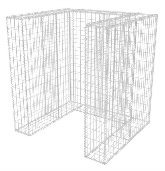 Acél gabion 1 db gurulós kukához 110 x 100 x 120 cm