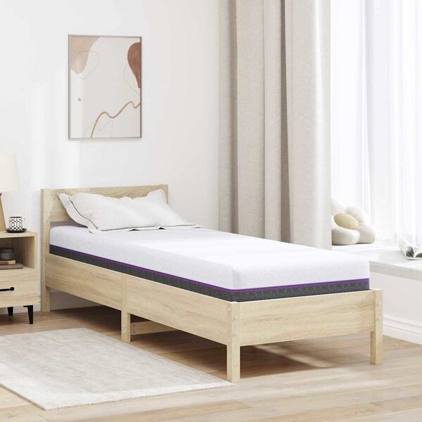 Memóriahabos matracok Közepes 70 x 200 cm 16 cm Fehér és Szürke