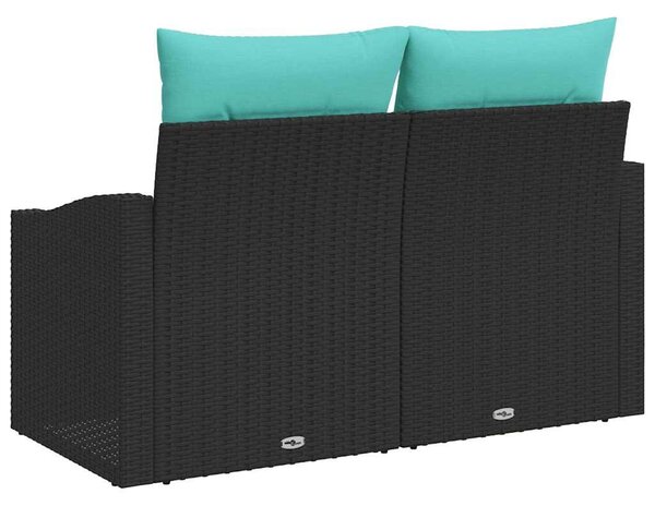 VidaXL Kerti kanapé Szürke 123 x 62 x 69cm polirattan