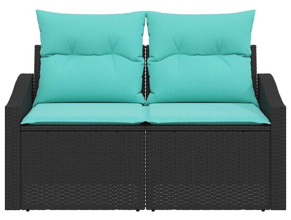 VidaXL Kerti kanapé Szürke 123 x 62 x 69cm polirattan