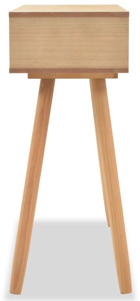 Barna, tömör fenyőfa tálalóasztal 80 x 30 x 72 cm
