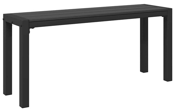 VidaXL Kerti pad Fekete 100 x 28 x 45 cm Acél