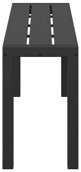 VidaXL Kerti pad Fekete 100 x 28 x 45 cm Acél