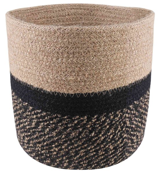 Növényi Cserép Készlet 2 pcs Természetes és Fekete Ø 21 x 21 cm