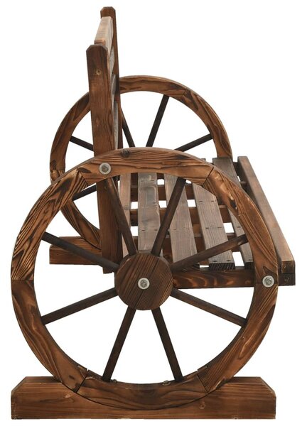 Tömör fenyőfa kerti pad 112 cm