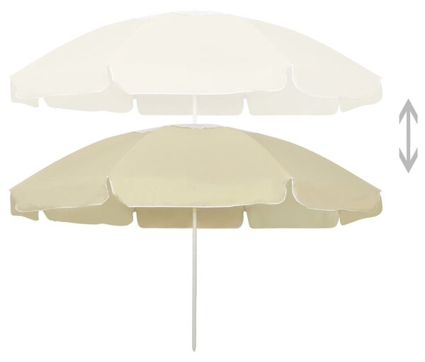 Homoksárga strandnapernyő 240 cm