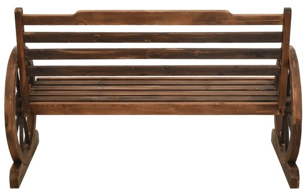 Tömör fenyőfa kerti pad 112 cm