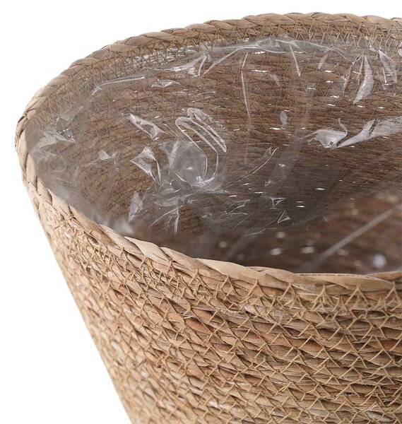 VidaXL Tengeri fű növénytartók 3 pcs Természetes Ø26 x 19 cm