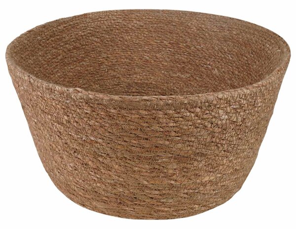 VidaXL Kézi növényedény Természetes Ø 22 x 20 cm 100% Tengeri fű