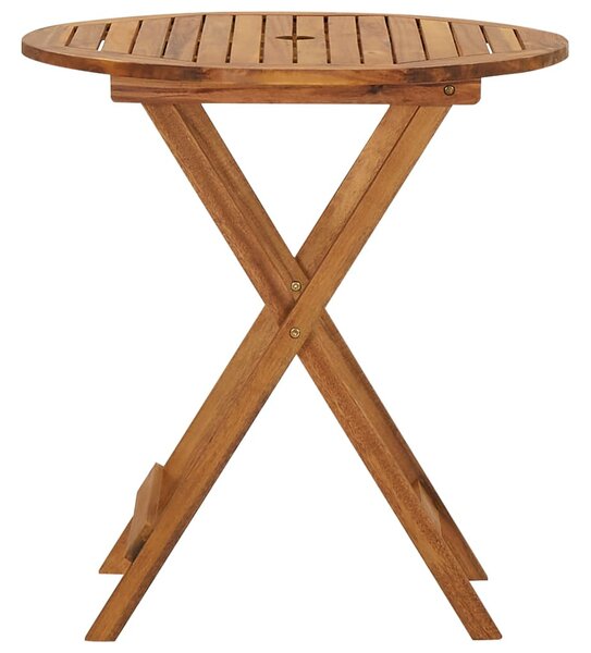 3 részes összecsukható tömör akácfa kerti étkezőszett