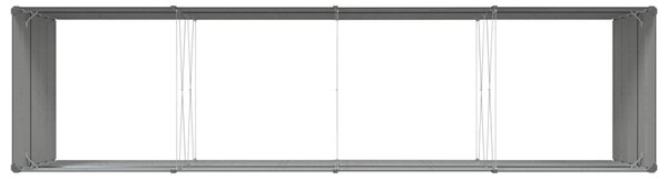 VidaXL Növénytartó Antracit 385 x 100 x 75 cm Horganyzott acél