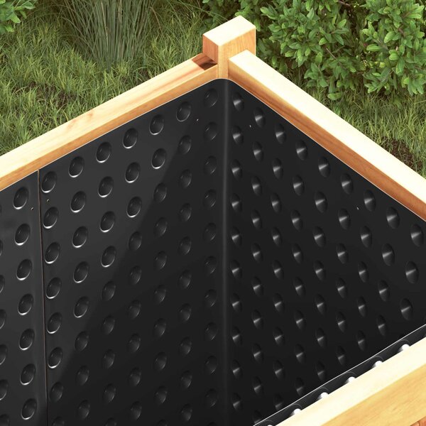 Bordázott vízelvezető lap 2 pcs Fekete 0,5 x 20 m HDPE