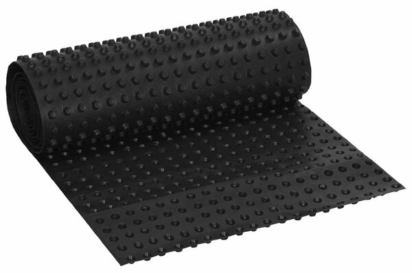 Bordázott vízelvezető lap Fekete 0,5 x 20 m HDPE