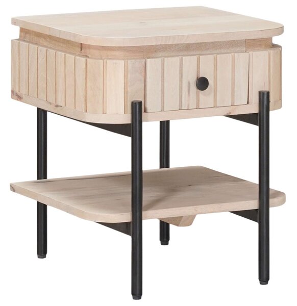 VidaXL Kézzel készült éjjeli szekrény Fehér 40 x 35 x 45 cm