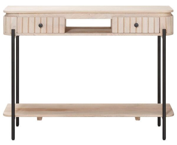 Kézzel készített kis asztal Fehér 100 x 30 x 76 cm