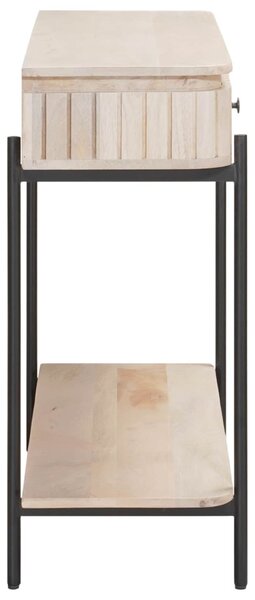 Kézzel készített kis asztal Fehér 100 x 30 x 76 cm