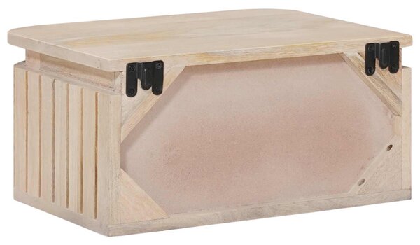 VidaXL Kézzel készült éjjeli szekrény Fehér 40 x 30 x 20 cm