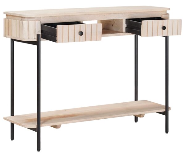 Kézzel készített kis asztal Fehér 100 x 30 x 76 cm
