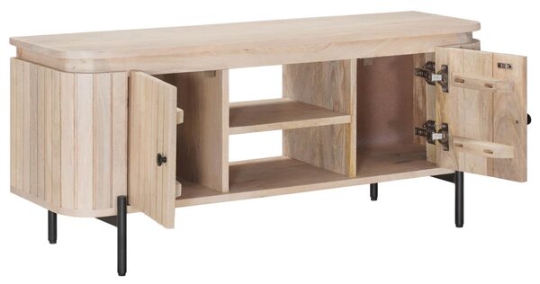 TV szekrény 105 x 30 x 45 cm Tömör Mangófa és Műszaki Fa