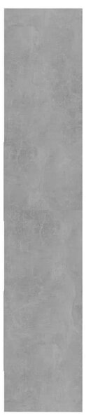 Betonszürke szerelt fa könyvszekrény 40 x 35 x 180 cm